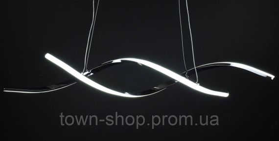 Люстра потолочная LED H18L-1000-ch Хром 25-100х14х103 см. | Зображення 6