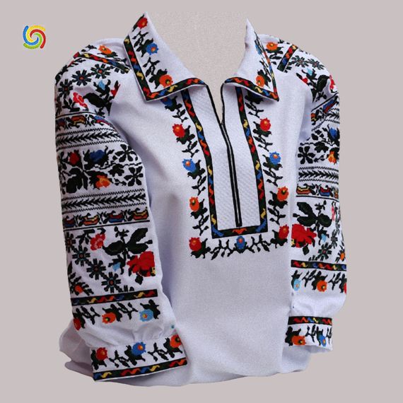 Рубашка Украинская вышиванка 288713 цвет белый размер 4XL