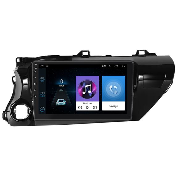 Штатна магнітола Lesko для Toyota Hilux VIII 2015-2020 екран 10" 1/16Gb Wi-Fi GPS Base
