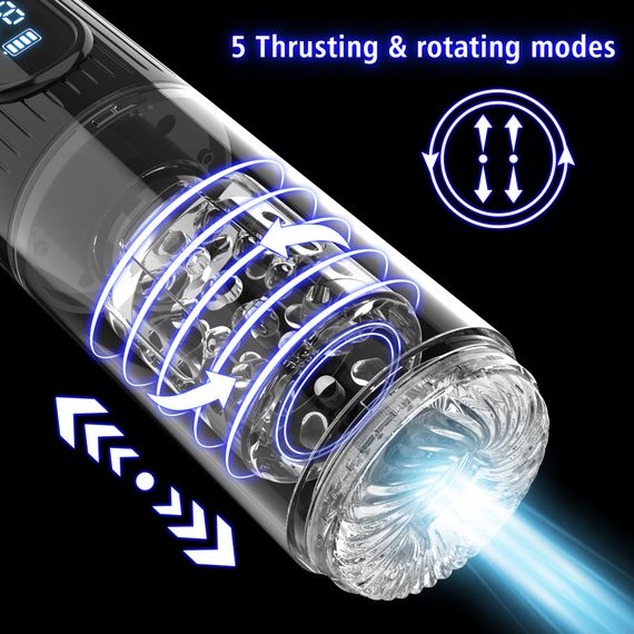 Мастурбатор - Erospace Men’s Play Automatic Thrusting Masturbator B2 | Зображення 5
