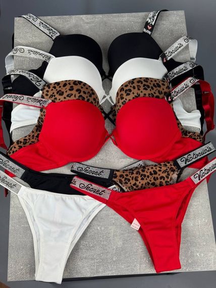 Комплект Victoria's Secret 2402 Push-Up Bra леопардовий | Зображення 2