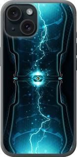 Чохол на iPhone 15 Блискавки в циліндрі із силікону FCh-009852