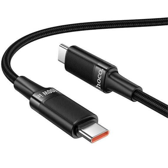 Дата кабель Hoco U153 Extreme Type-C to Type-C 100W (1.2m) Black | Зображення 3