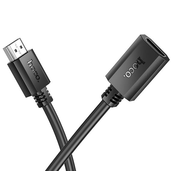 Дата кабель Hoco US13 HDTV male to HDTV female HD extension (2m) Black | Зображення 1