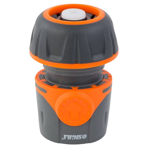 Конектор 1/2" Flora швидкознімний для шланга 3/4" аквастоп (ABS+TPR) (5015514)