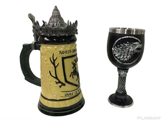 Набор Кружка Game Of Thrones House Герб Баратеонов Игра Престолов Баратеоны и Кубок | Зображення 1