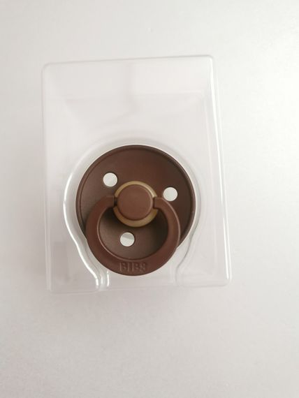 Соска Bibs Colour round 0-6 міс Mocha