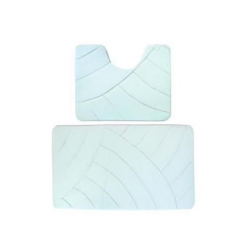 Набір килимків для ванної кімнати 2шт 40*50см+50*80см мікс ментоловий ELIF