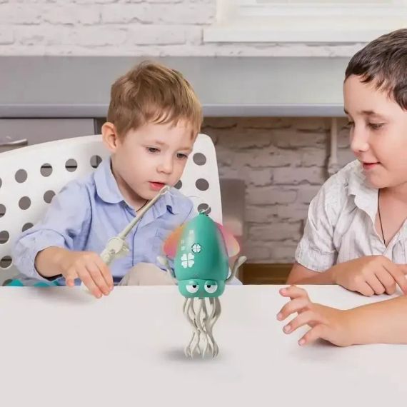 Музыкальный осьминог интерактивная игрушка Tummy Time Octopus Танцующий Осьминог | Зображення 3