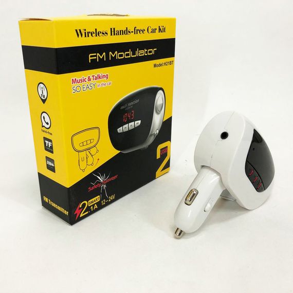 Радіо трансмітер MOD. H21 BT, Usb трансмітер, Bluetooth фм передавач SA-865 для автомагнітоли | Зображення 3