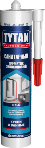 Герметик силіконовий санітарний білий 280 мл Tytan