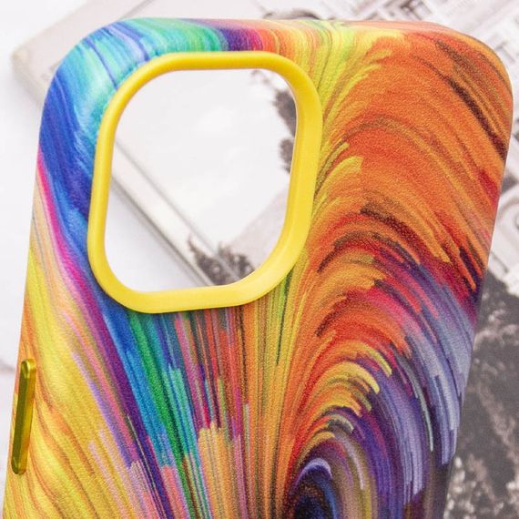 Кожаный чехол Colour Splash для Apple iPhone 11 Pro Max (6.5") Искусственная кожа, Orange / Red | Зображення 5