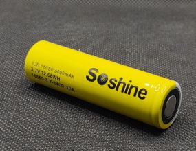 Акумулятор  Soshine 18650 3,7V 3400mAh ( 1шт. )