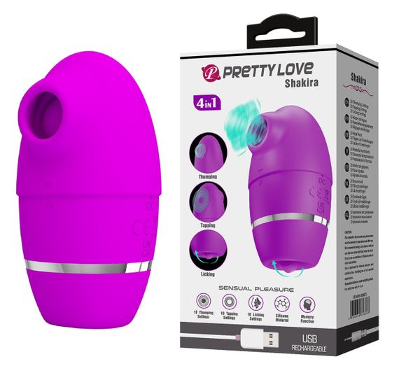 Стимулятор клітора 3 в 1 Pretty Love — Shakira, BI-300071 Sex Aura