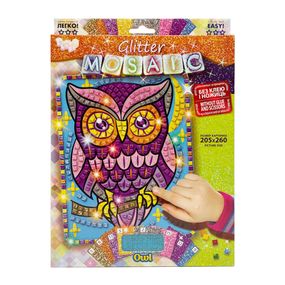 Креативна творчість "Блискуча мозаїка: Owl" БМ-02-08, 20.6х26 см