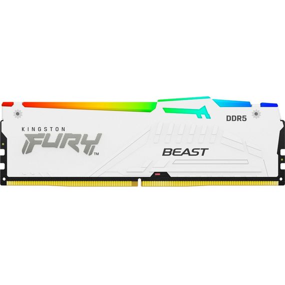 Модуль пам&#039;яті для комп&#039;ютера DDR5 16GB 6800 MHz Beast White RGB EXPO Kingston Fury (ex.HyperX) (KF568C34BWEA-16)