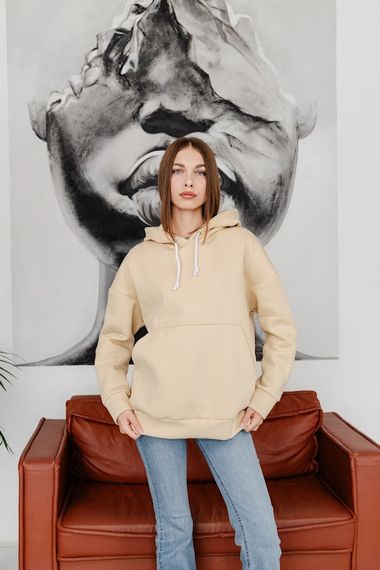 Худі для жінок Носи своє 50 Бежевий (p-15276-174800) | Зображення 5