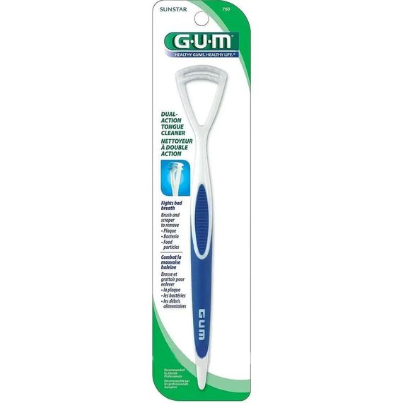 Скребок для язика GUM HALICONTROL, синій