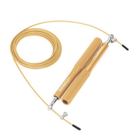 Скакалка швидкісна для кросфіту Cornix Speed Rope XR-0154 Gold | Зображення 1