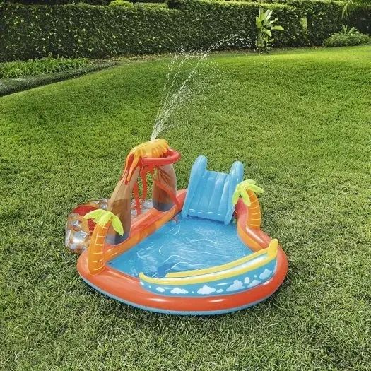 Надувной игровой центр Bestway 53069 Лагуна с горкой и шариками | Зображення 4