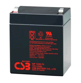 Аккумуляторная батарея CSB GP1245F2, 12V 4.5Ah (90х70х100 (108) Q10