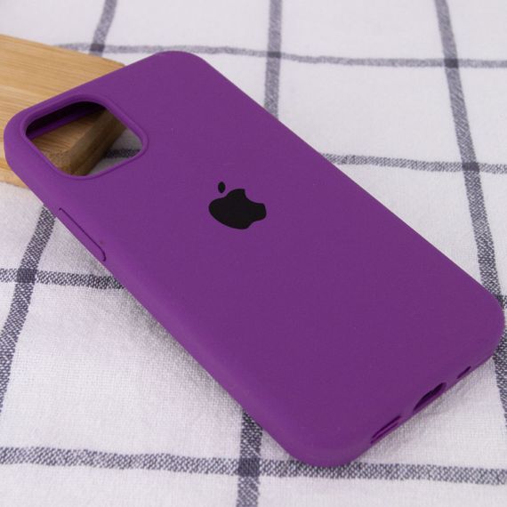 Чохол Silicone Case Full Protective (AA) для Apple iPhone 12 Pro / 12 (6.1") Фіолетовий / Grape | Зображення 1