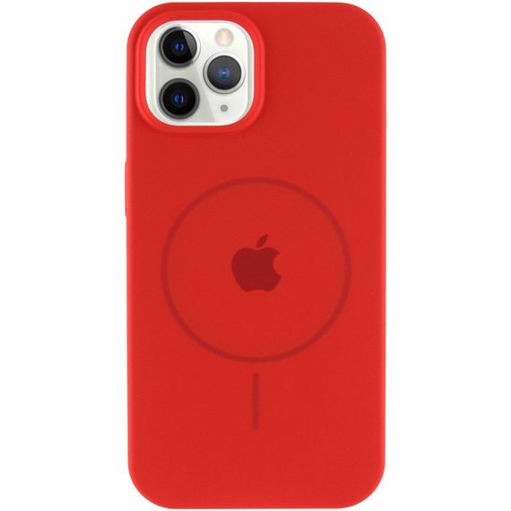Чохол Silicone Case Full Protective (AA) with MagSafe для Apple iPhone 11 Pro Max (6.5") Червоний / Red | Зображення 1