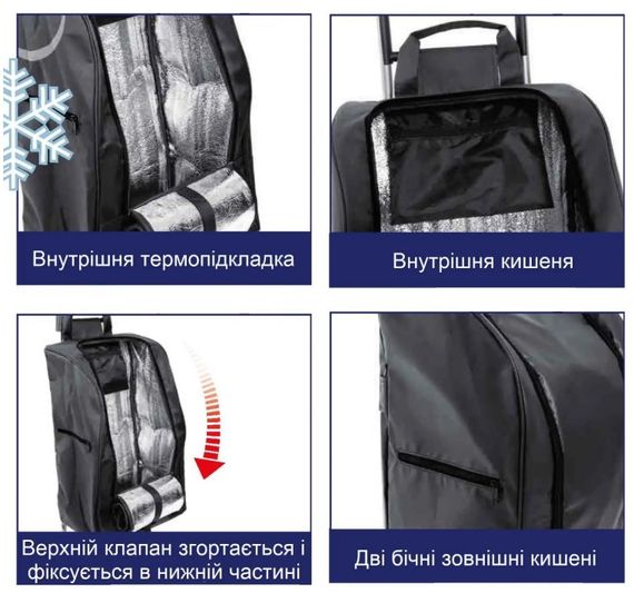 Сумка-тележка Casa Si Partner Black (CS93076Y06S) | Зображення 1