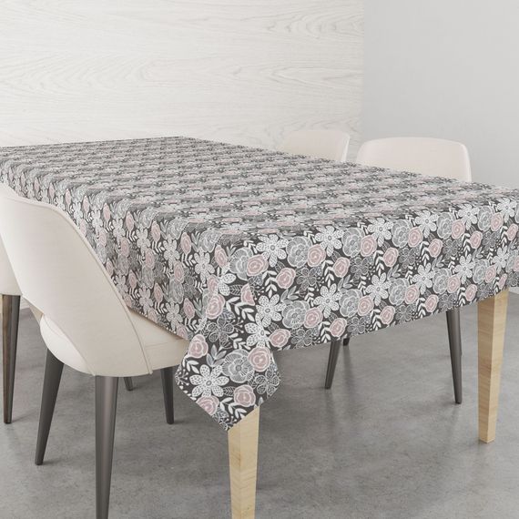 Скатертина Home Line 64699 Україна 120x150  Бавовна Сірий