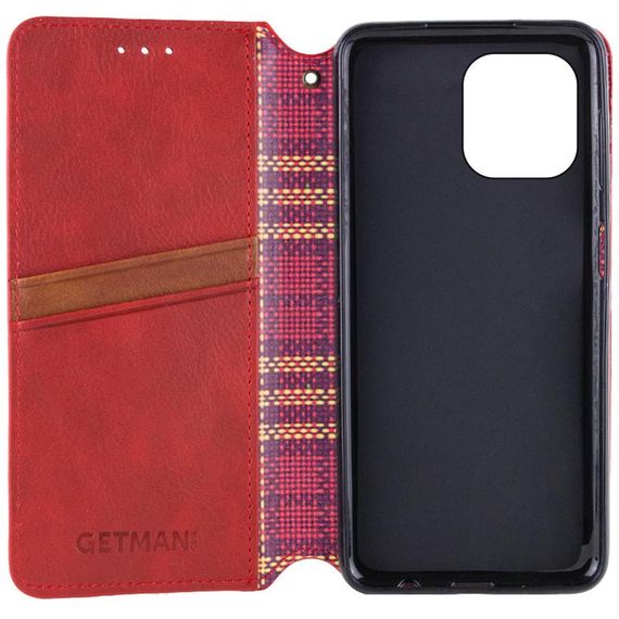 Шкіряний чохол-книжка GETMAN Cubic (PU) для Apple iPhone 11 Pro (5.8") Червоний | Зображення 2