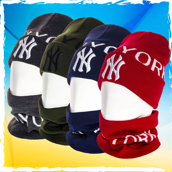 Комплект New York Yankees шапка + баф. Набір Нью Йоркес шапка та баф. Унісекс