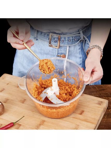Ручний подрібнювач food processor / Механічний блендер для продуктів / Ручний занурювальний блендер 1.5л | Зображення 3