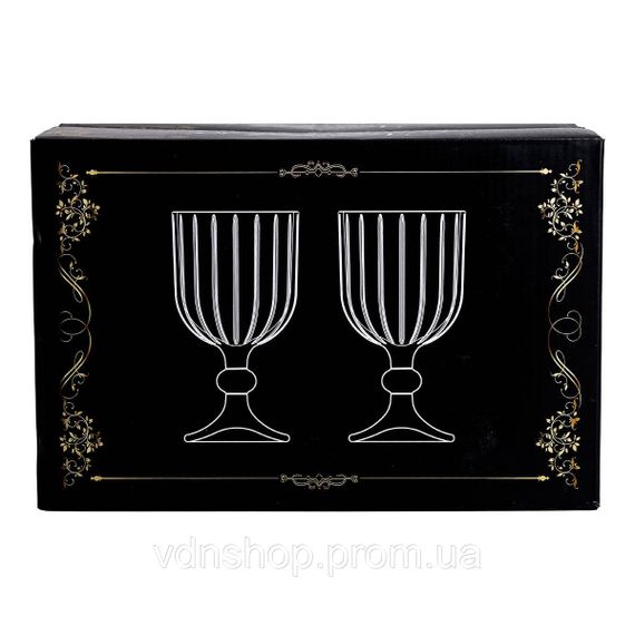 Набір келихів для вина 6 штук 400 мл скляні подарункові келихи на ніжці HP-YH-66 | Зображення 4