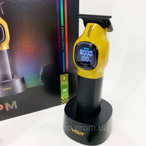 Бездротовий тример для стрижки волосся, Малошумна машинка для стрижки волосся, Тример бездротовий TZ-34 | Зображення 1