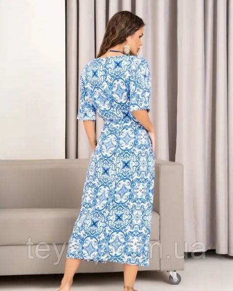 Плаття для жінок колір блакитний розмір XXL FI_008052 | Зображення 2