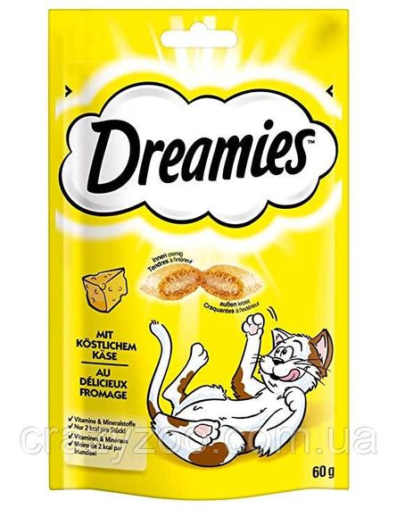 Ласощі для котів Dreamies Cat подушечки з сиром 60 г 037986
