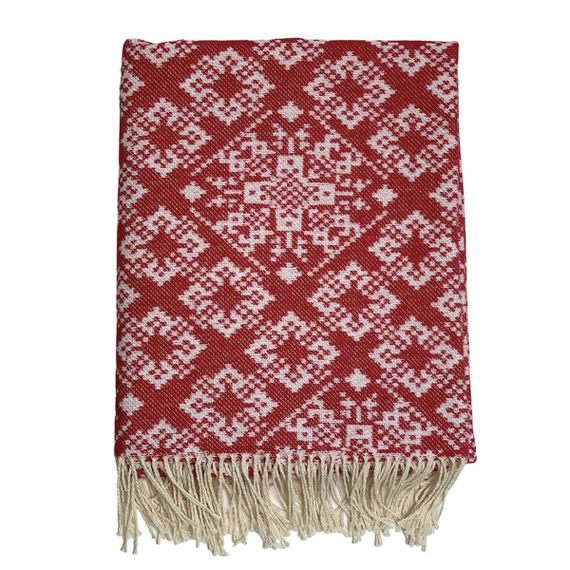 Плед SoundSleep Код Незламної Нації бавовняний 140х200 см червоний (94066036) | Зображення 7