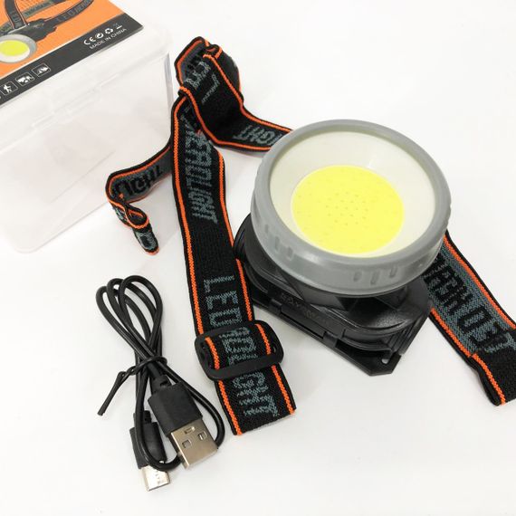 Потужний налобний ліхтар для риболовлі YM-308/208-COB(white+red), Ліхтар на голову для бігу QC-91 | Зображення 4