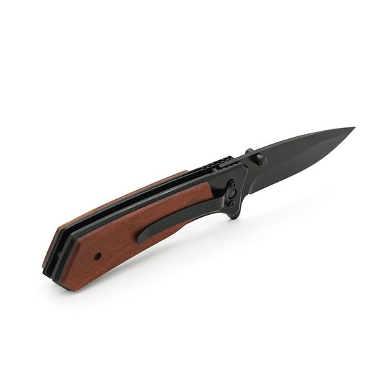 Нож складной Browning-331 Black Titanium,сталь + дерево,длина 202мм,200 гр,Black | Зображення 2