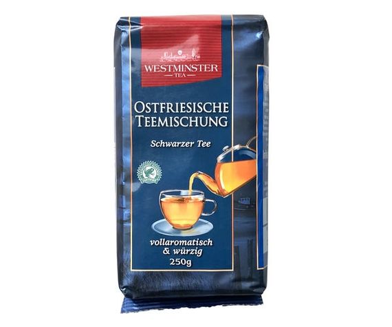 Чай чорний листовий Westminster ostfriesische teemischung, моночай 250 г, Німеччина, Східно-Фризька Купаж