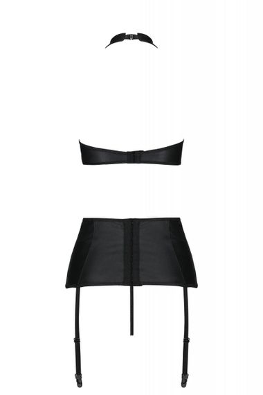 Комплект з екошкіри Passion Nancy Set black, 4XL/5XL | Зображення 3