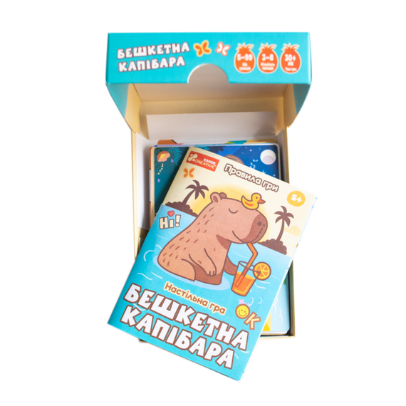 Настільна гра "Бешкетна капібара" 10120226У Ranok-Creative, в коробці (4827476909370) | Зображення 3