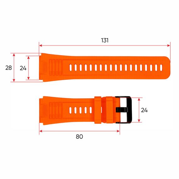 Ремінець для смарт годинника Modfit Expedition Compass Orange | Зображення 2