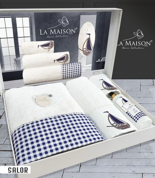 Подарунковий набір рушників La Maison, 3 шт. з ароматом Salor