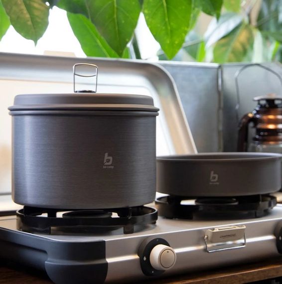 Набір посуду Bo-Camp Explorer 4 Pieces 19 Hard Anodized Grey/Green (2200241) (DAS302733) | Зображення 7