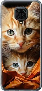 Чехол на Xiaomi Redmi Note 9S Котики 2 из пластика FCh_008358