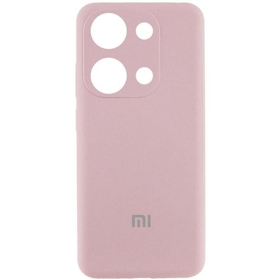 Чехол Silicone Cover Lakshmi Full Camera (AA) with logo для Xiaomi Poco X6 Pro Розовый / Pink Sand