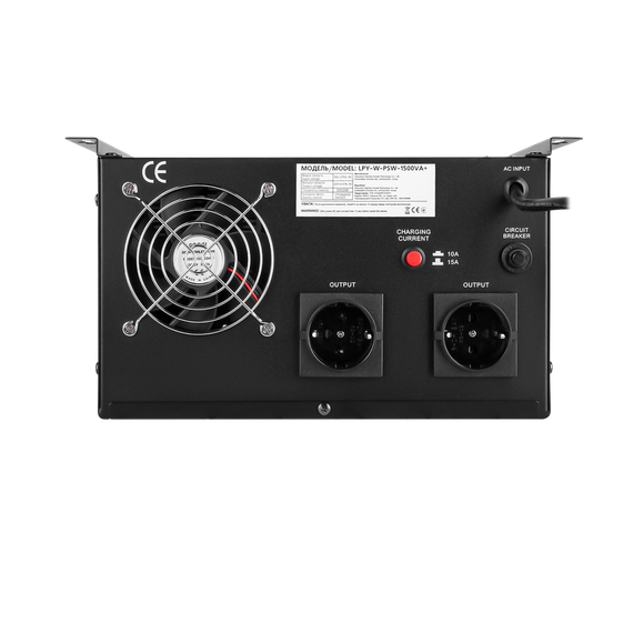 ИБП с правильной синусоидой 24V LPY-W-PSW-1500VA+(1050Вт)10A/15A | Зображення 3