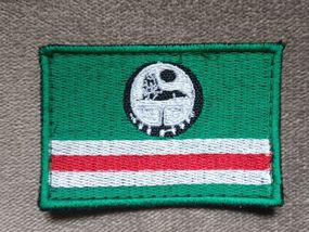 Шеврон флажок Ичкерии 8х5см