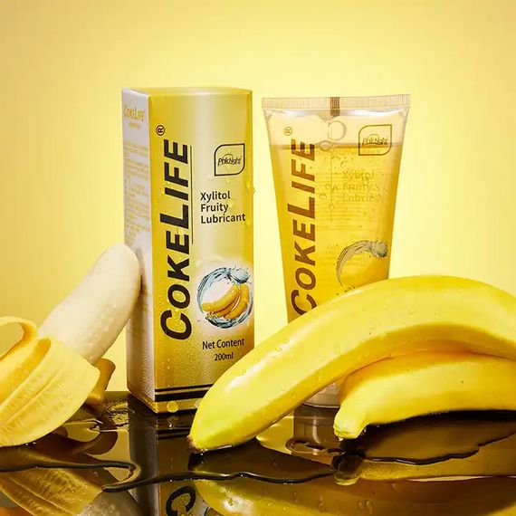 Фруктовий лубрикант CokeLife із ароматом банана 200 ml | Зображення 2